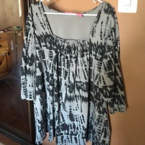 Adorable autumn tie dye tunic